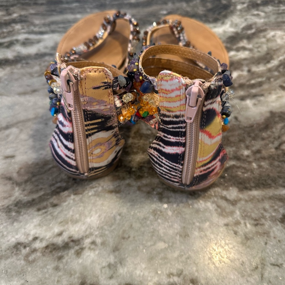 Zigi Soho Colorful Beaded Women's Sandals Size 7.5 - Picture 2 of 14